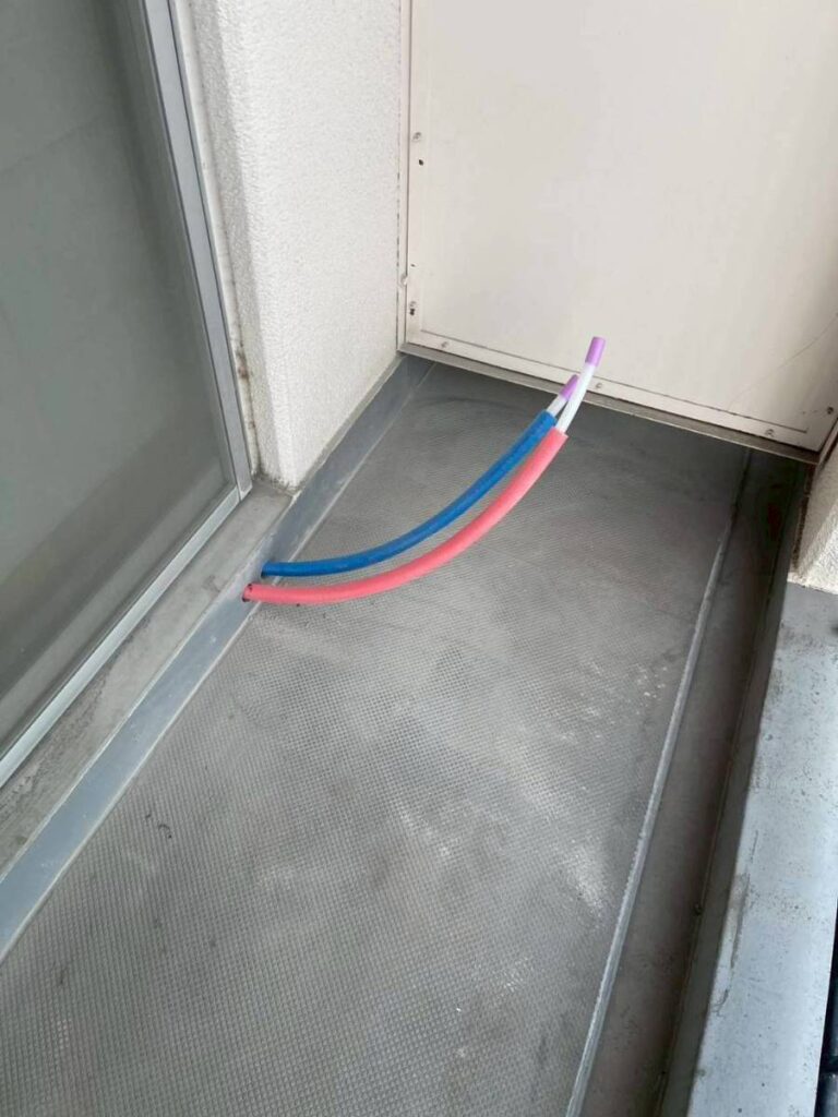 施工中:水道管入れ替え