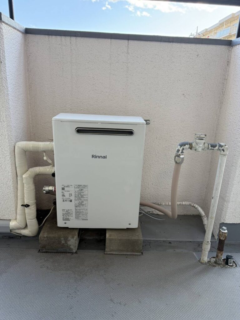施工後:給湯器