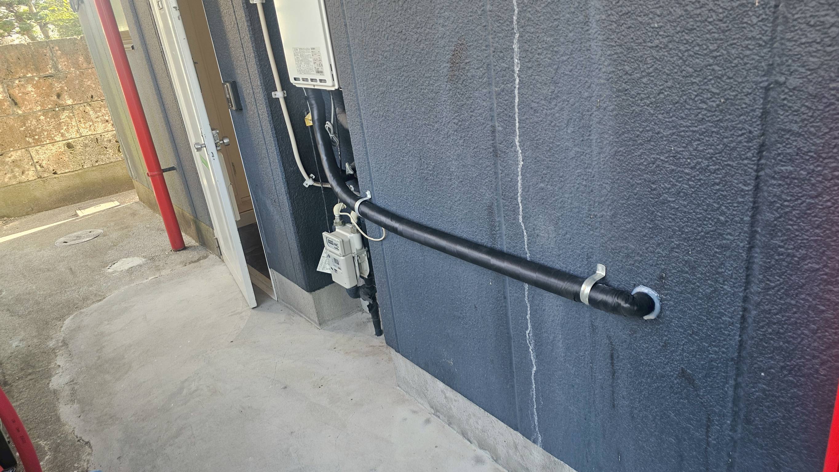 給湯器からの新規配管ルート