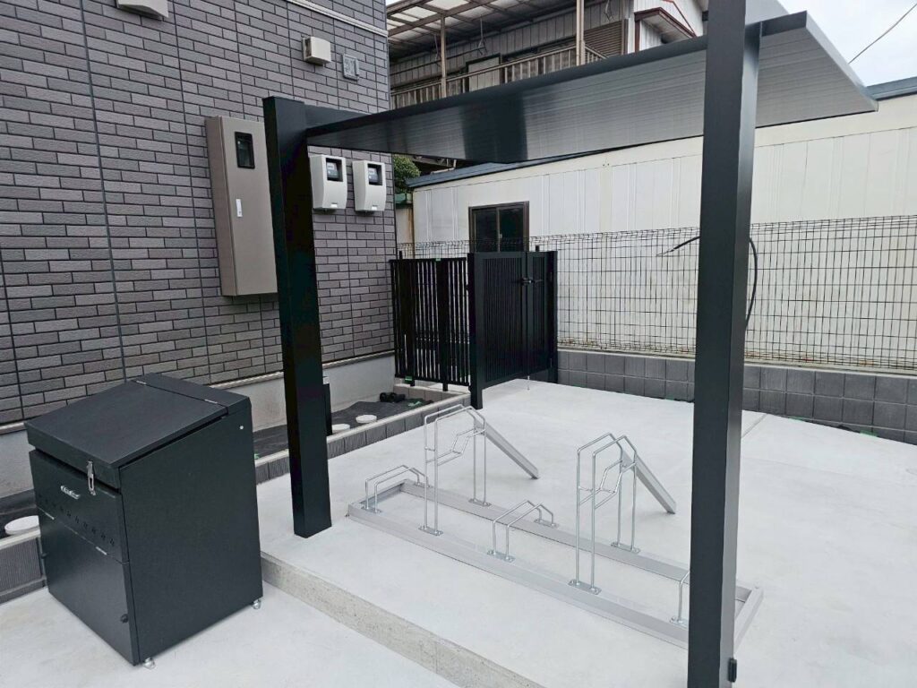 利便性の高いサイクルラックの設置
