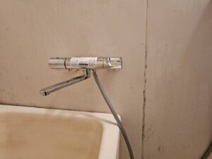 新規サーモスタット混合水栓への交換完了